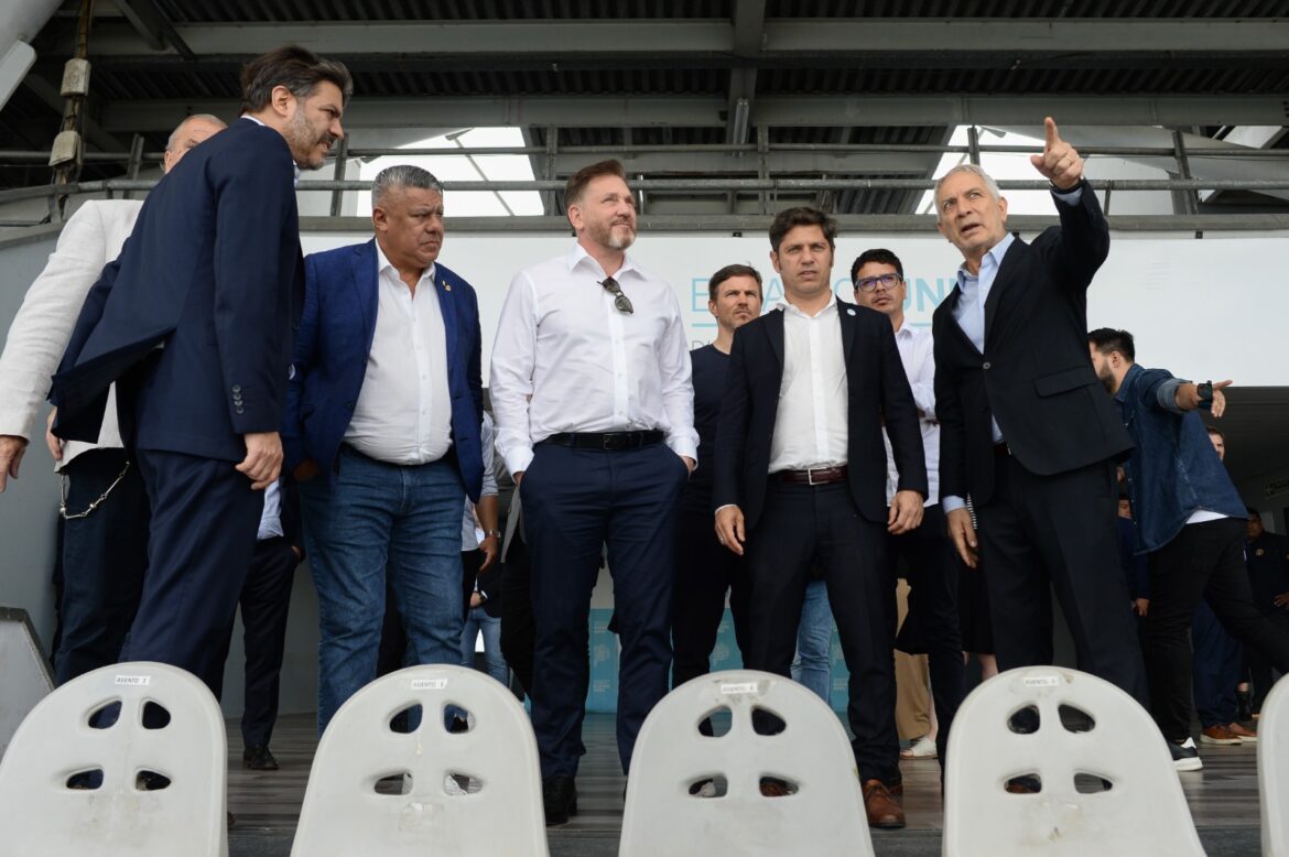 Reunión Alak, Kicillof, Tapia y Domínguez: trabajan para que La Plata sea sede de la Selección y de CONMEBOL