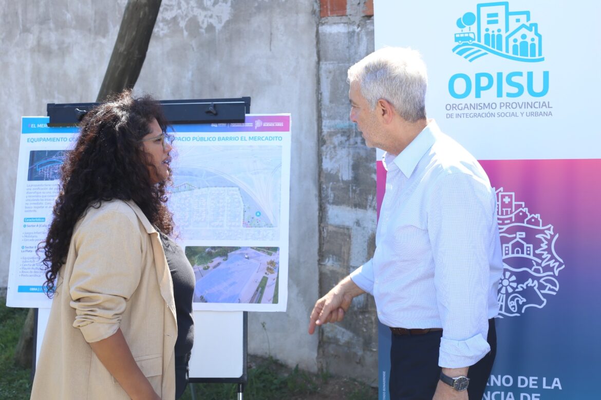 Alak recorrió El Mercadito de cara al inminente comienzo de obras para el desarrollo del barrio