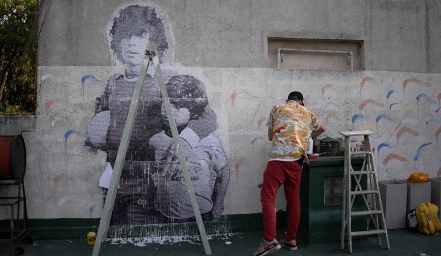 Cuenta regresiva para el Muraltar Maradoniano 2024 en Necochea: arte, música y homenaje al 10