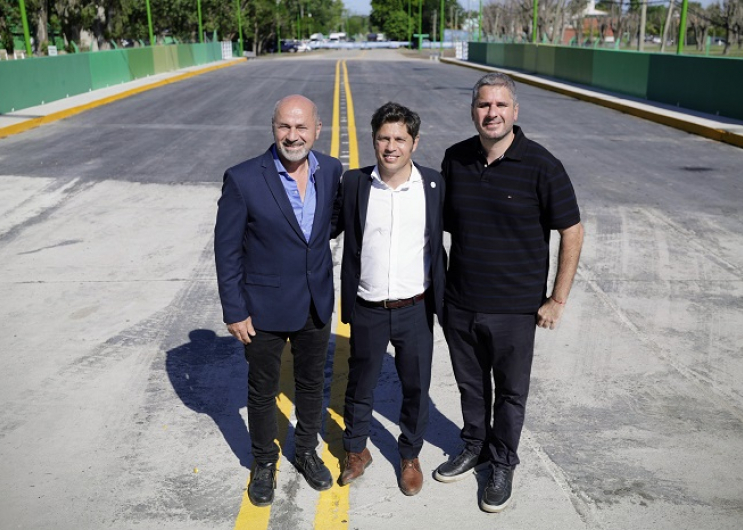 Kicillof y Secco inauguraron el puente Stella Maris en Ensenada