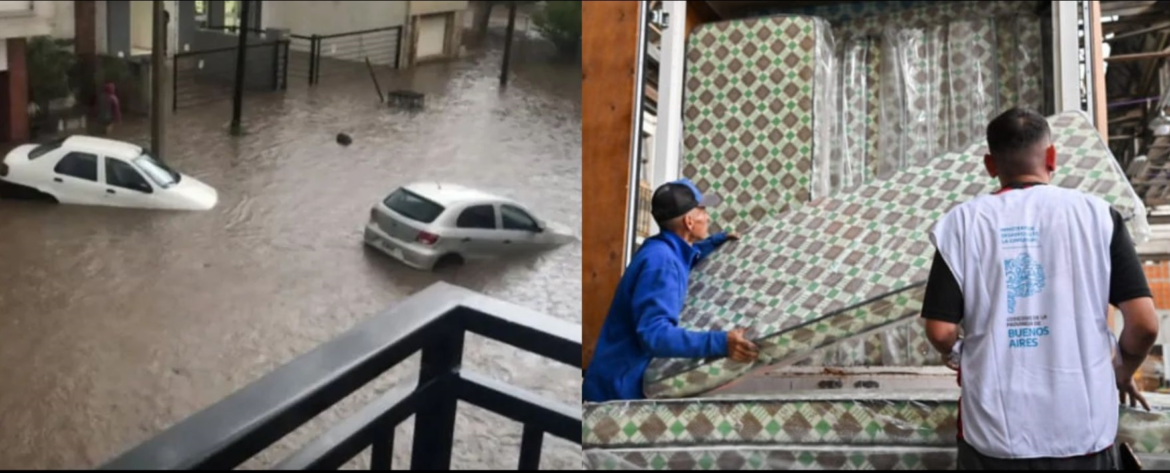 La Provincia envía ayuda a Balcarce tras el fuerte temporal