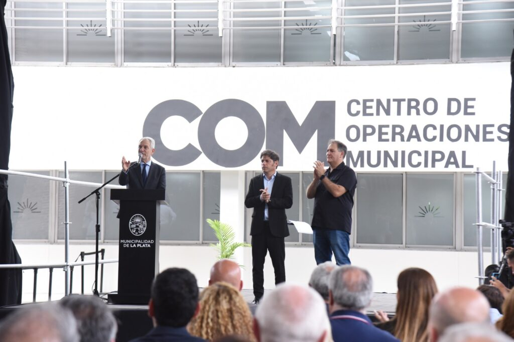 LA PLATA: ALAK Y KICILLOF INAUGURARON EL NUEVO CENTRO DE OPERACIONES MUNICIPAL DE LA PLATA
