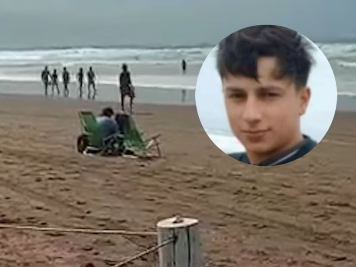 Encontraron muerto a Santiago Haedo, el joven que se tiró a nadar al mar junto a sus amigos en Necochea
