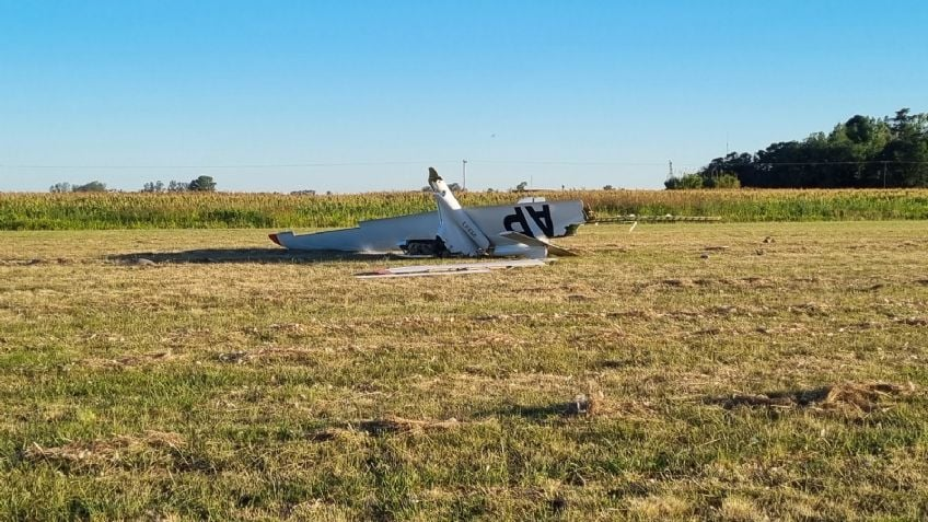 Una avioneta cayó en un predio de San Rafael y hubo susto, pero los ocupantes salieron ilesos