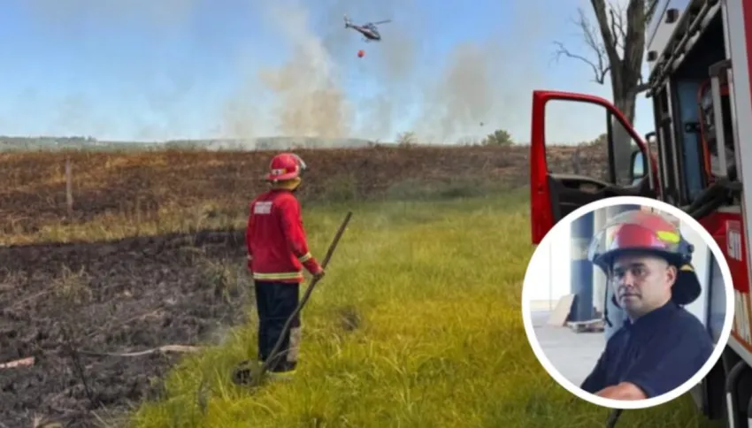 Un bombero murió electrocutado al salvar a su compañera en un terrible incendio