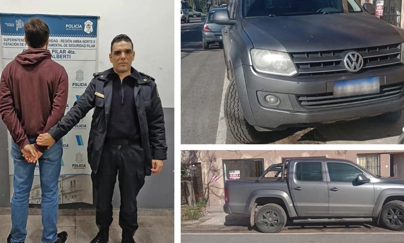 Pilar: Un dron de Seguridad permitió recuperar una camioneta robada