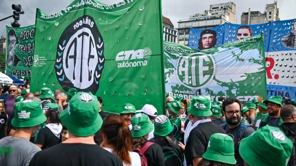 ATE convoca a un paro nacional este miércoles y exige al Congreso rechazar los vetos de Milei
