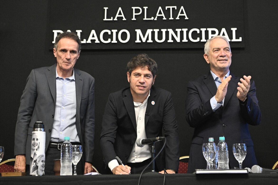 Alak y Kicillof anunciaron la finalización del Acueducto Norte y presentaron nuevas obras para La Plata